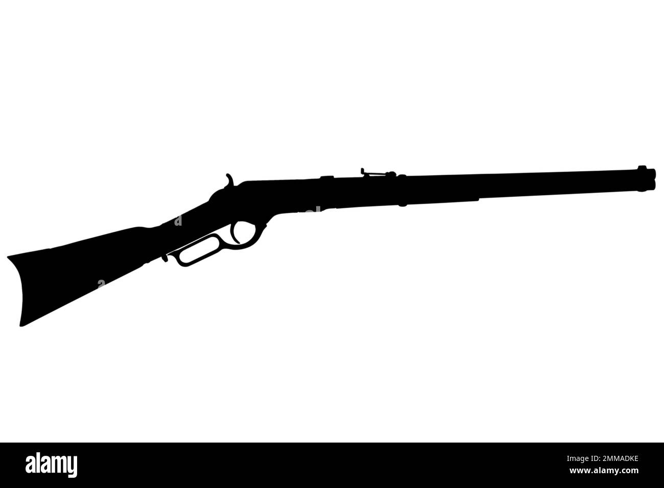 Old west period .44-40 Winchester lever-action repeating rifle M1866 ...