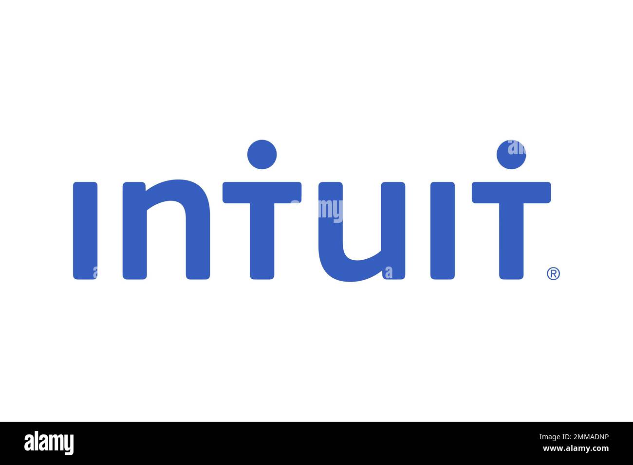 Intuit, White background, Logo, Brand name Stock Photo