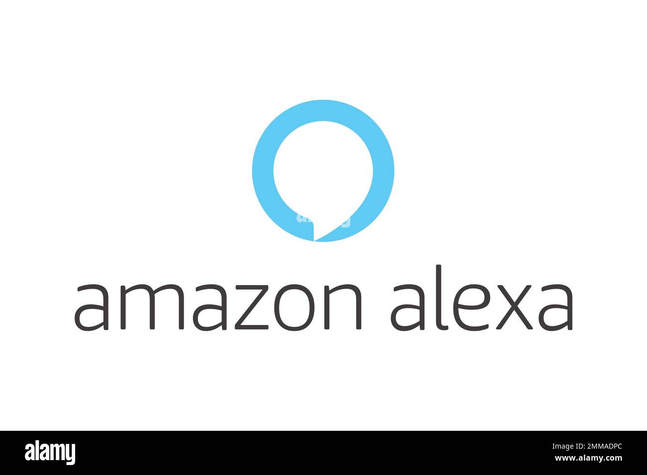 Amazon Alexa white background, logo, brand name Stock Photo Alamy
