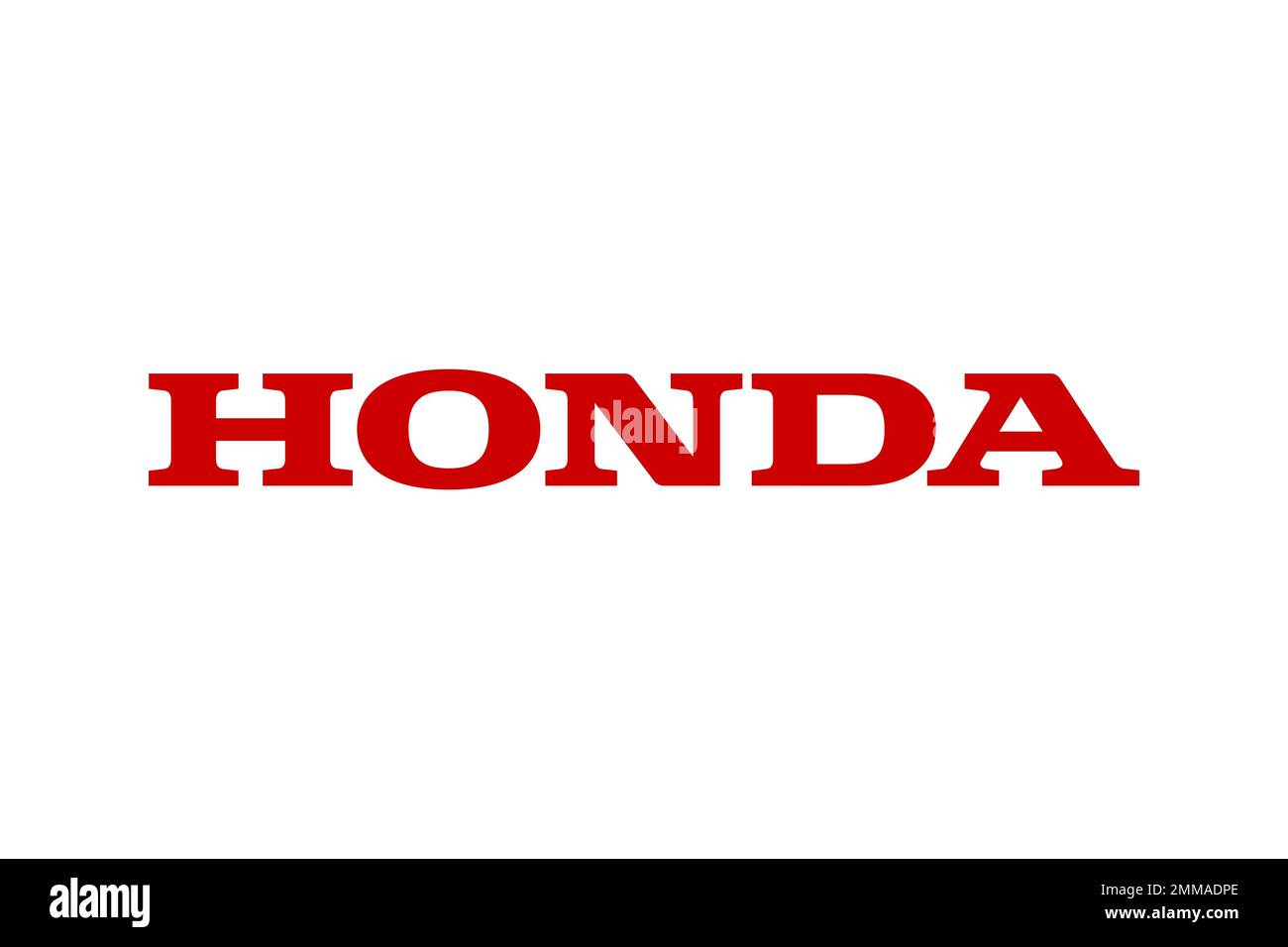 Honda, White background, Logo, Brand name Stock Photo