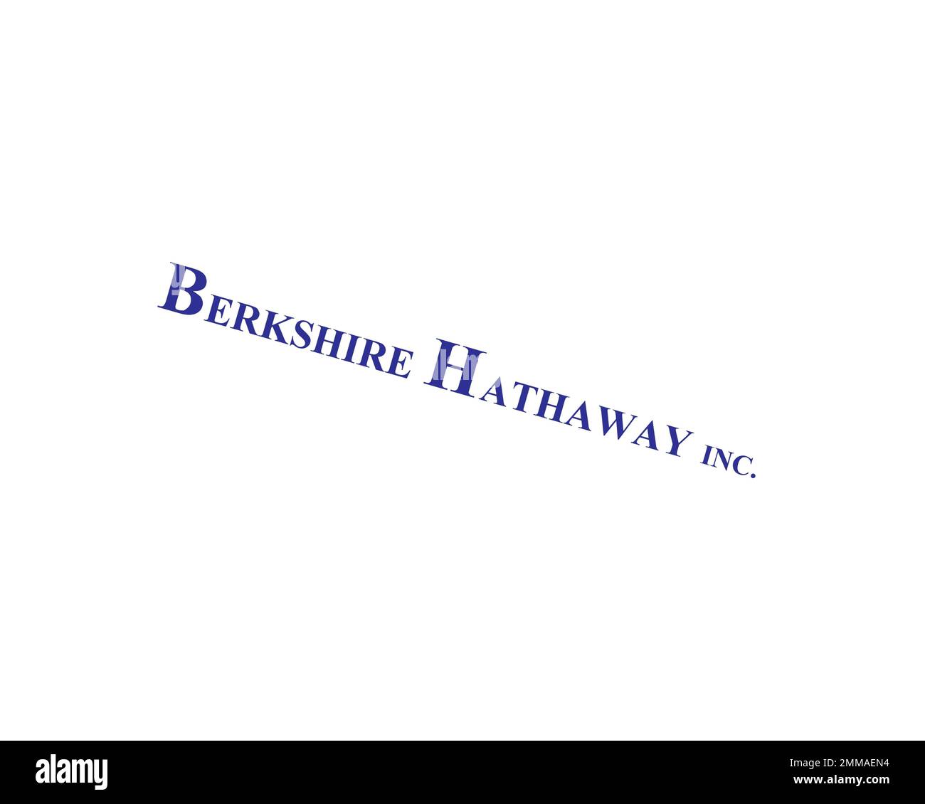 Berkshire Hathaway, rotated, white background, logo, brand name Stock ...