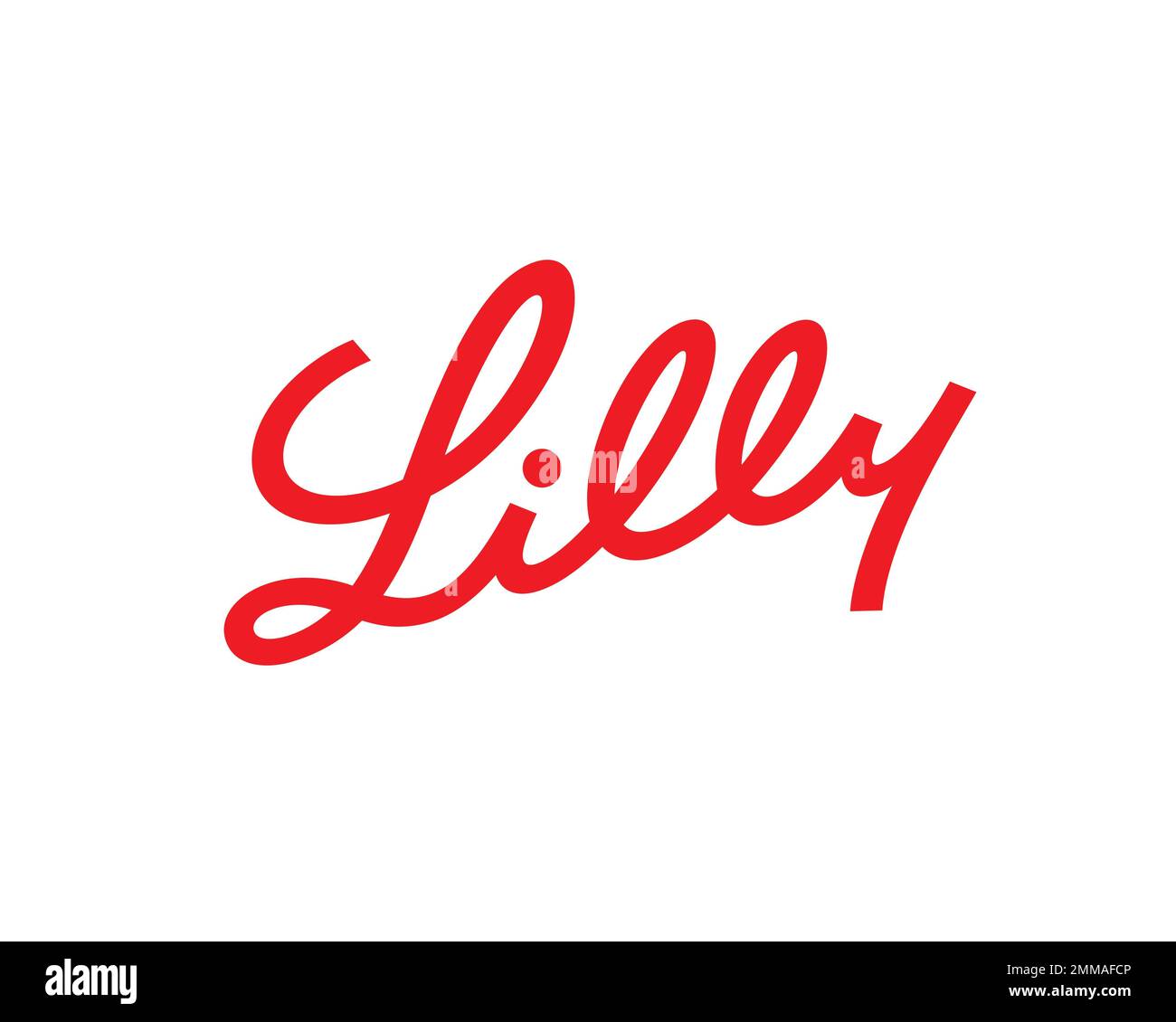 Eli Lilly and Company, rotated, white background, logo, brand name ...