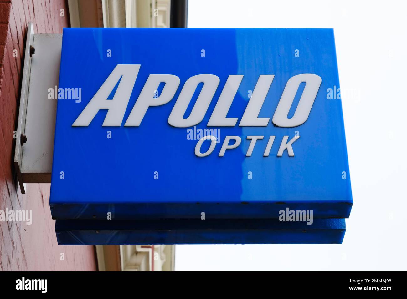 Sign and logo Apollo Optik, Lower Saxony, Germany Stock Photo