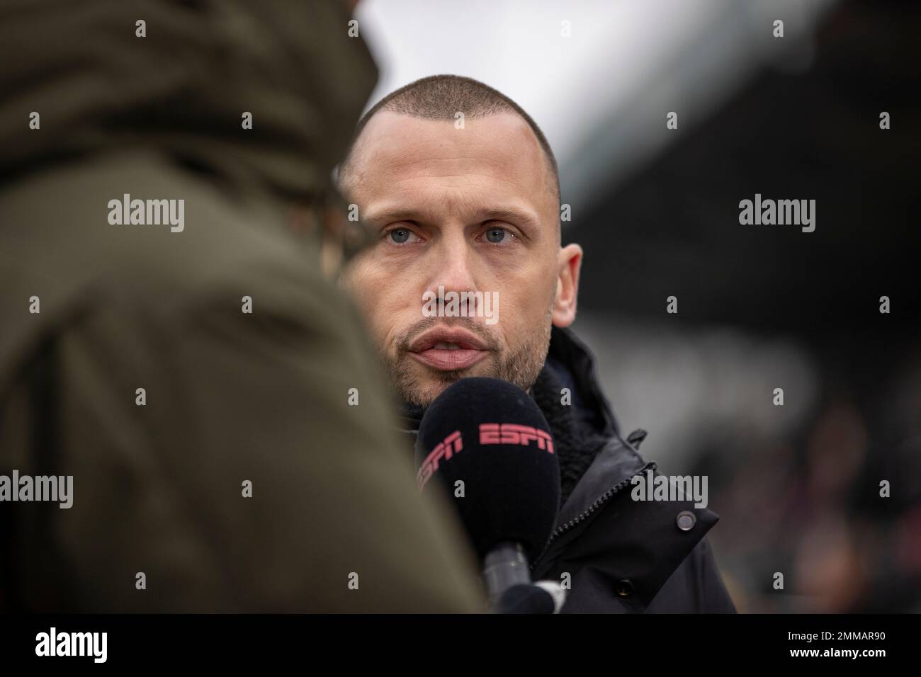 ROTTERDAM, THE NETHERLANDS - JANUARY 29: John Heitinga, interim-manager of Ajax during the Dutch Eredivisie match between Excelsior Rotterdam and Ajax at Van Donge & De Roo Stadium on January 29, 2022 in Rotterdam, The Netherlands (Photo by Peter van der Klooster/Alamy Live News) Stock Photo