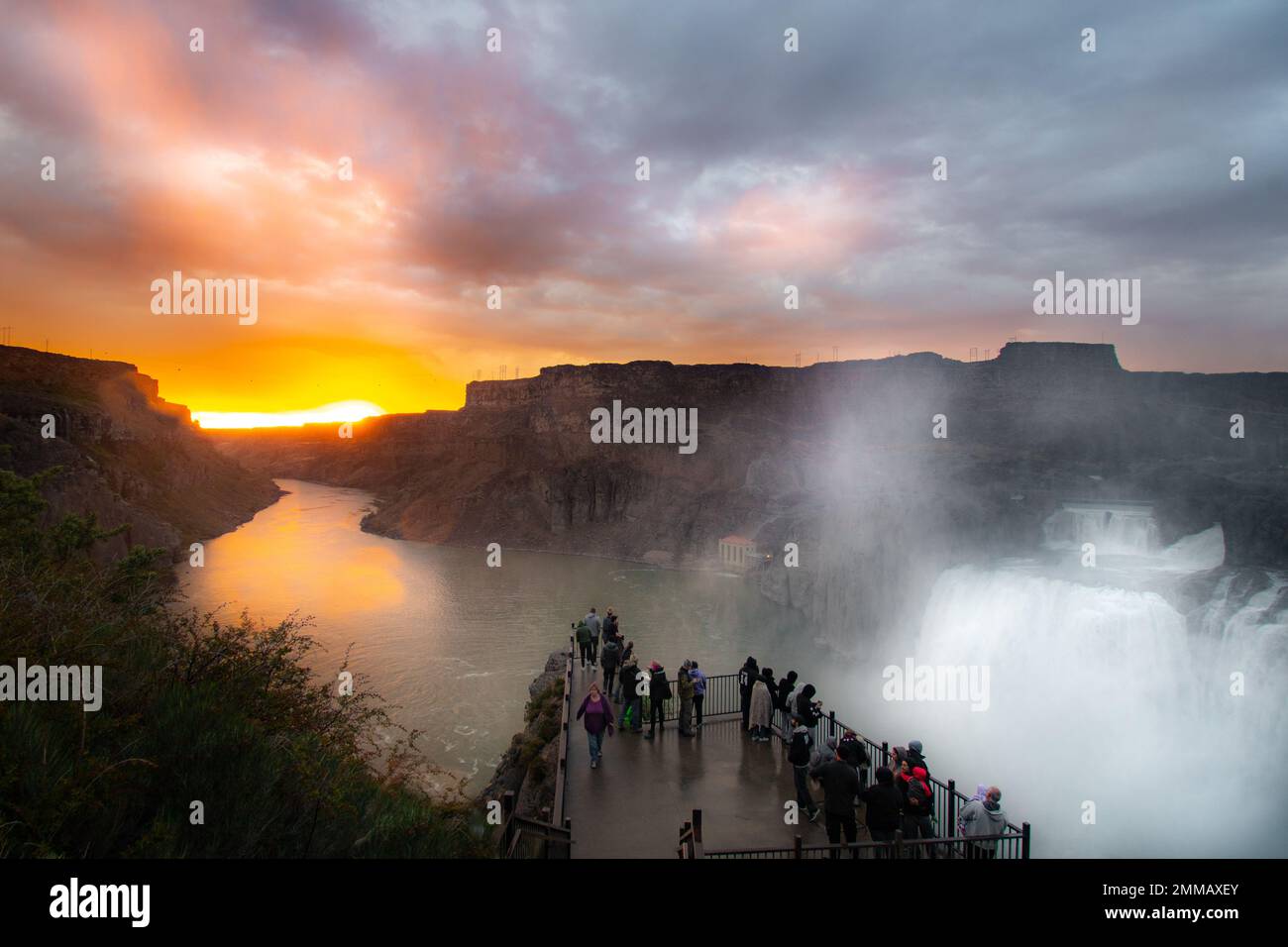 Shoshone Falls at Sunset in Twin Falls, Idaho. Located 2 hours from