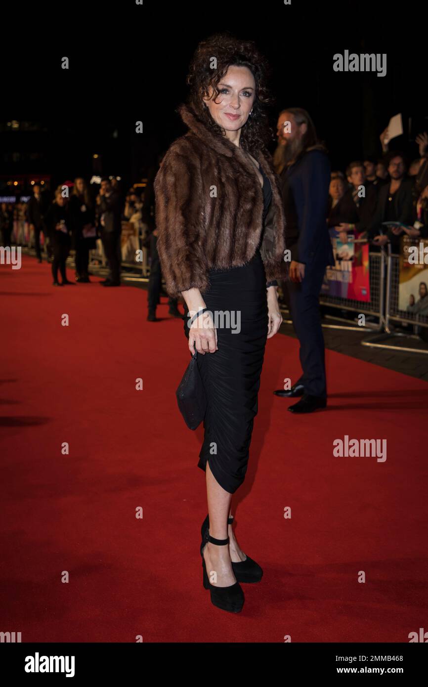 Gillian Berrie poses for photographers upon arrival at the premiere of