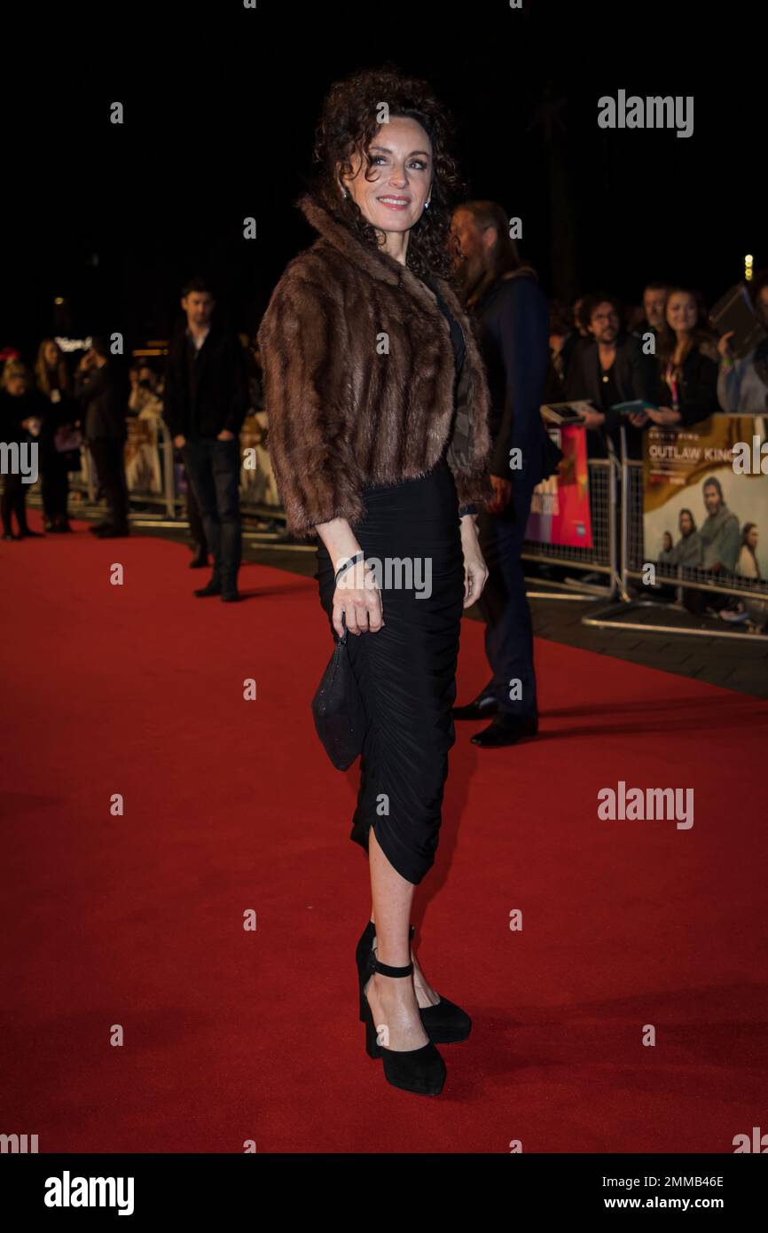 Gillian Berrie poses for photographers upon arrival at the premiere of