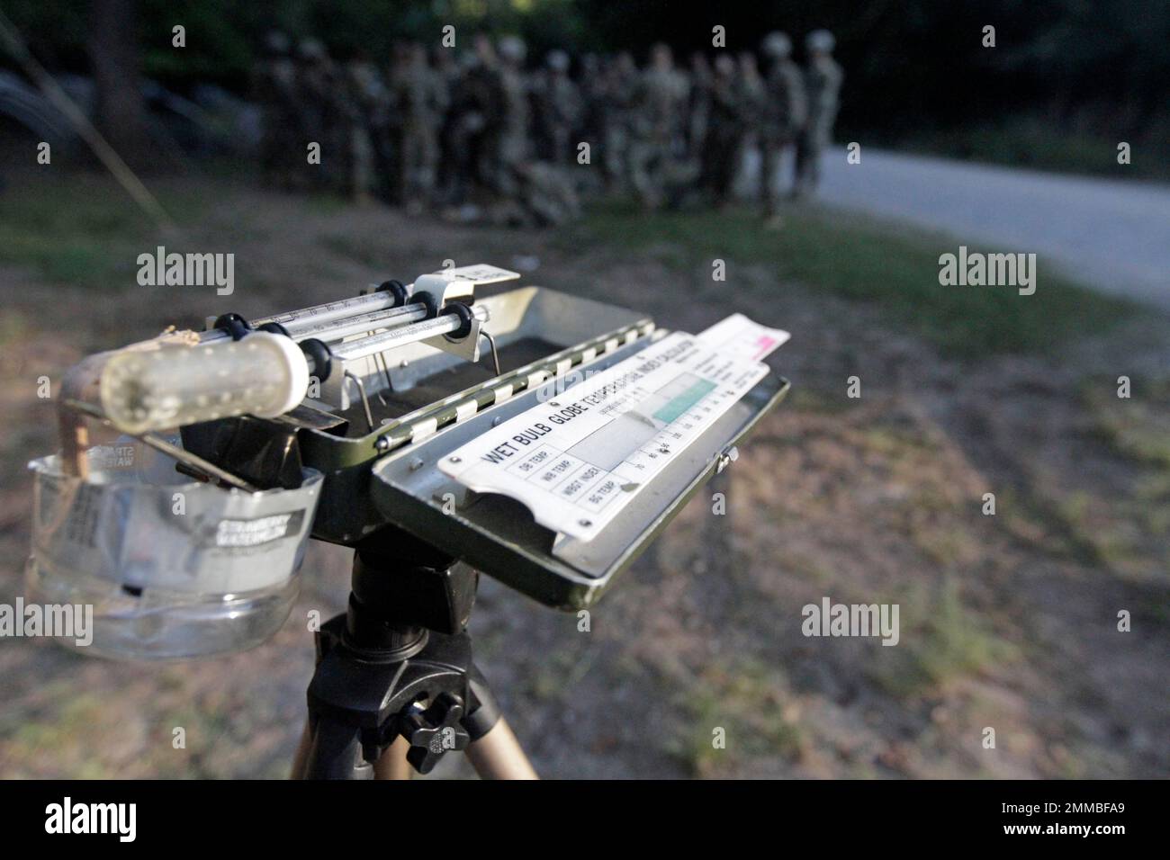 Basic Combat Training Field Training Exercise, checking temperature and