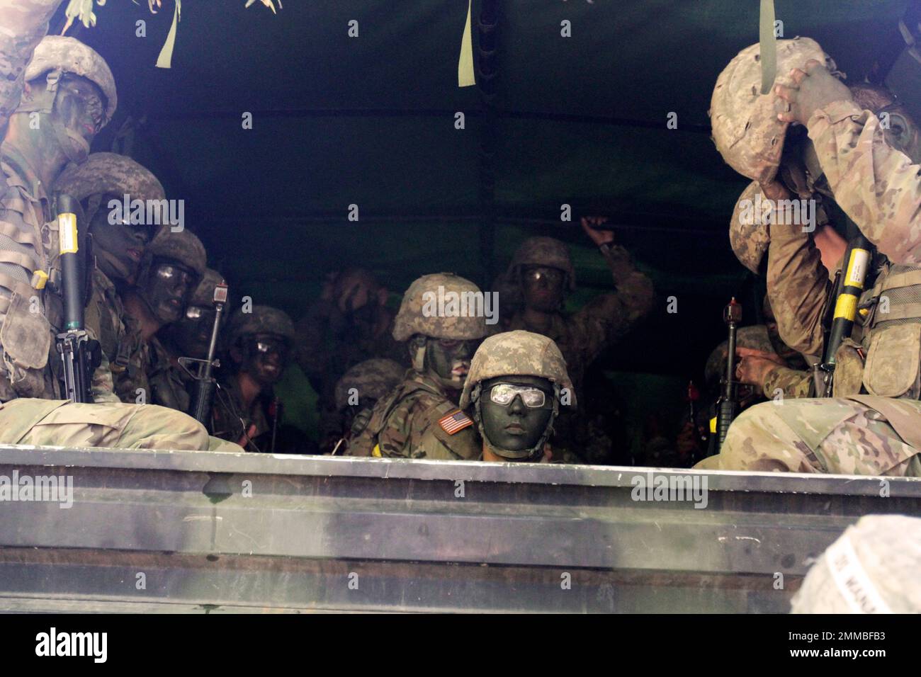 Basic Combat Training Field Training Exercise, soldiers in combat gear