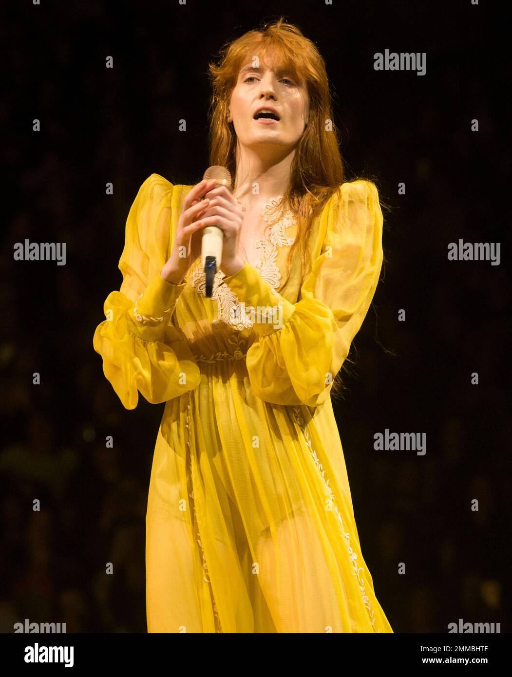 Florence Welch of the band Florence + The Machine performs in concert ...
