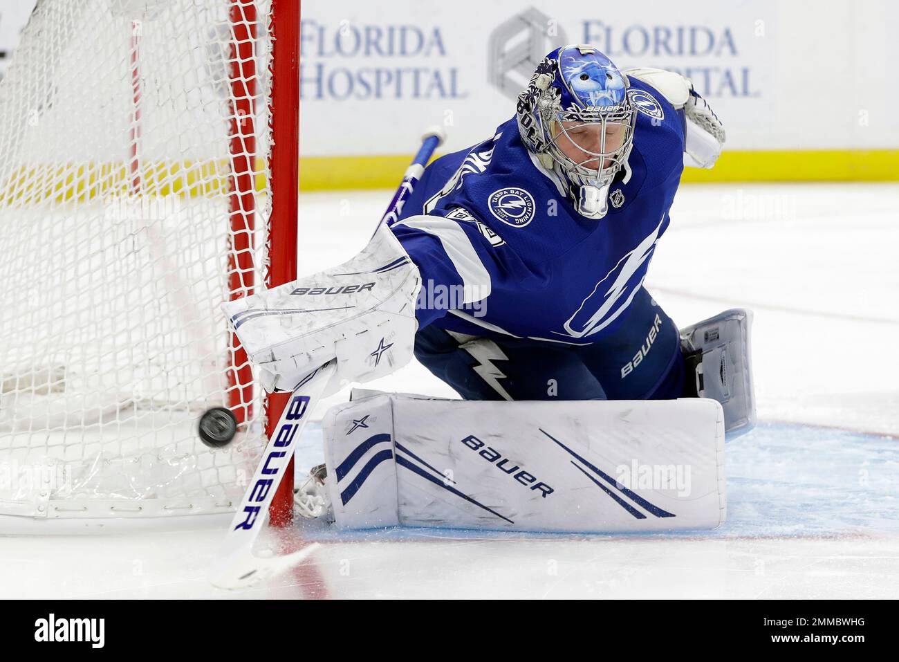 Tampa Bay Lightning goaltender Andrei Vasilevskiy (88), of Russia