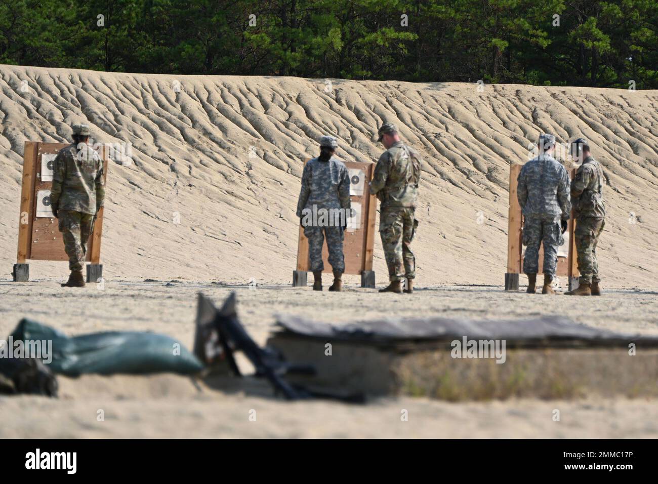 The Princeton Army ROTC is shown here on Range 20 on the Fort Dix Range ...