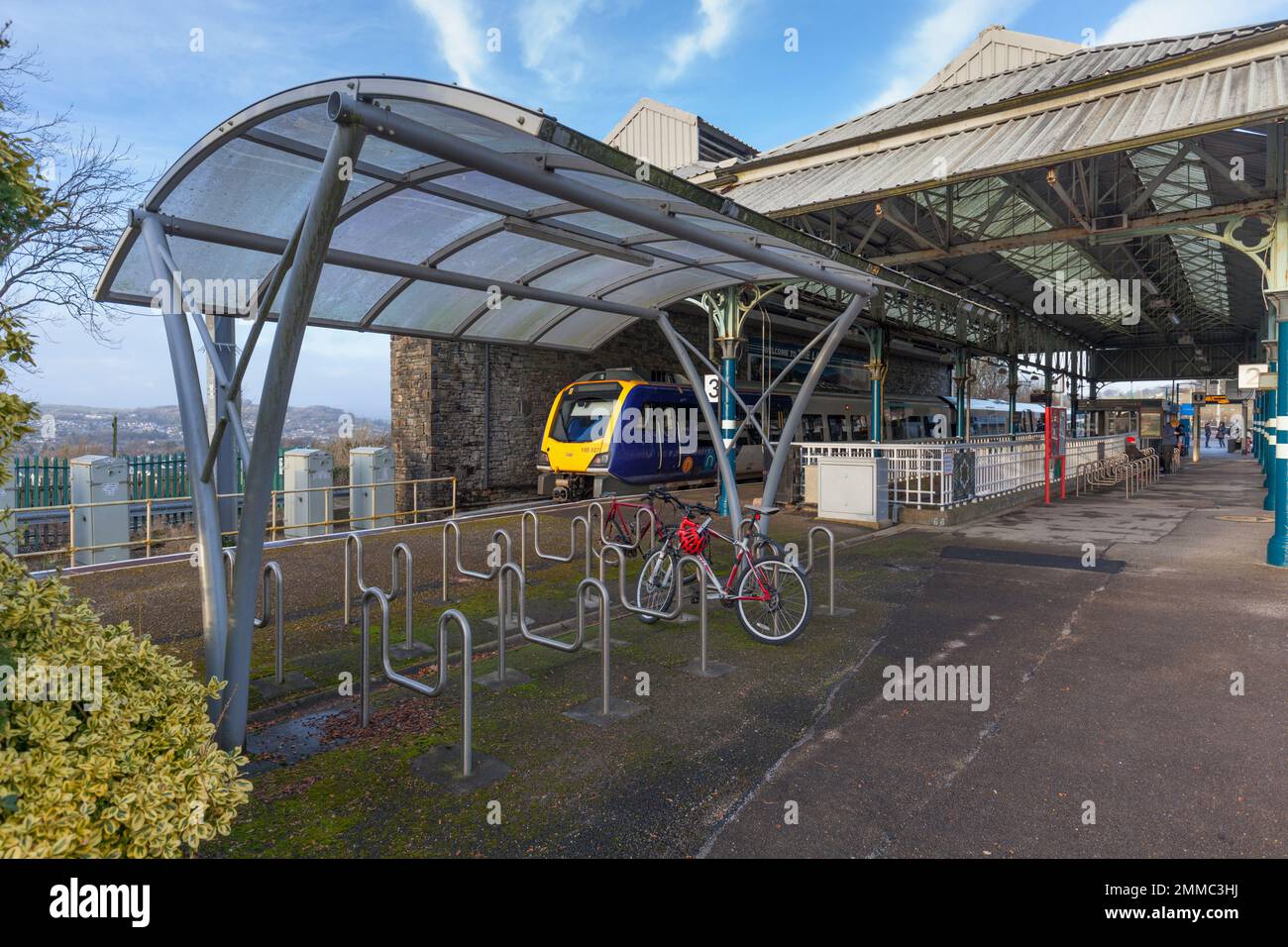Northern rail CAF class 195 train at Oxenholme the Lake District