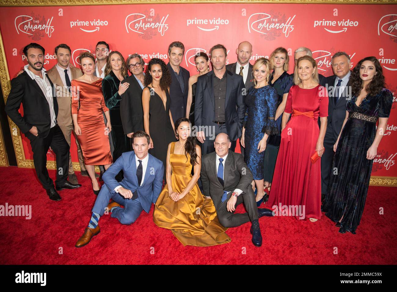 The cast of Amazon Prime Video web TV series 'The Romanoffs' pose at