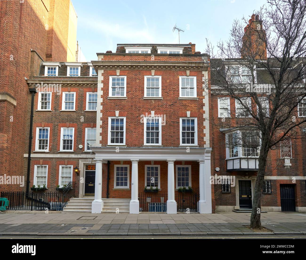 Tufton Street. SW1  55 Tufton Street. Right wing think tank Stock Photo