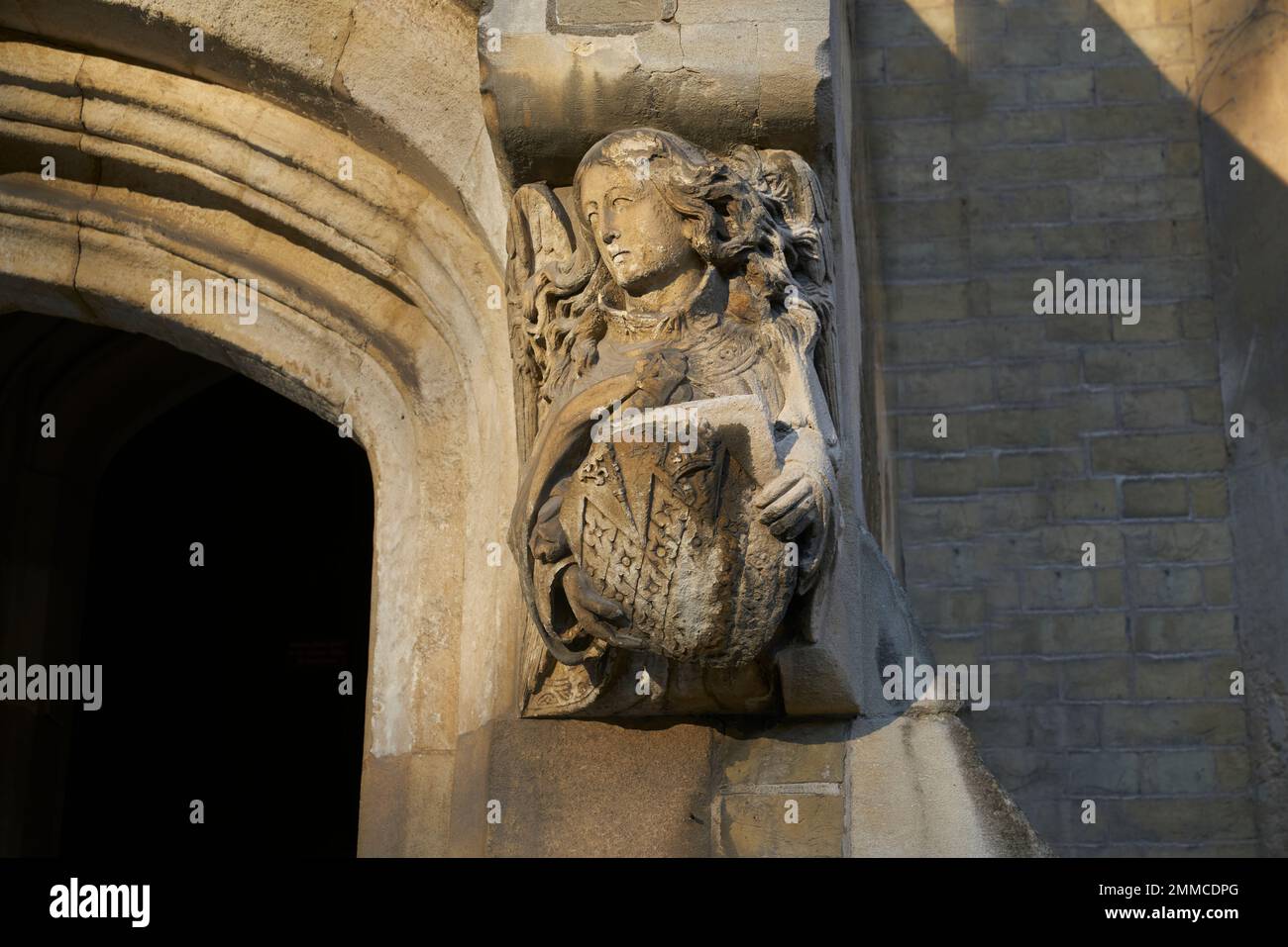 stone carving of an angel westmister abbey Stock Photo