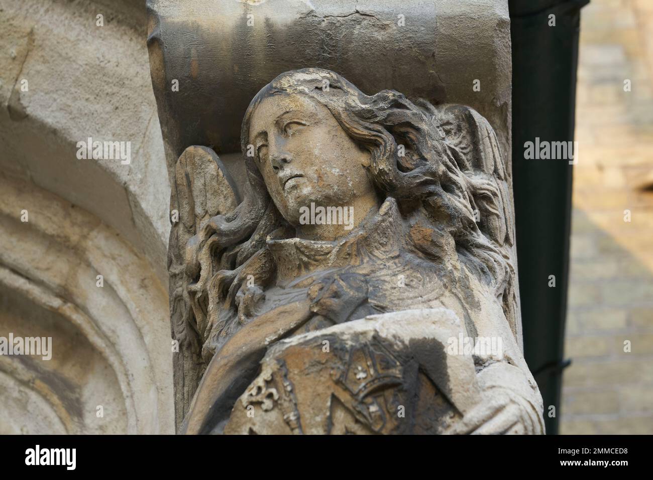 stone carving of an angel westmister abbey Stock Photo