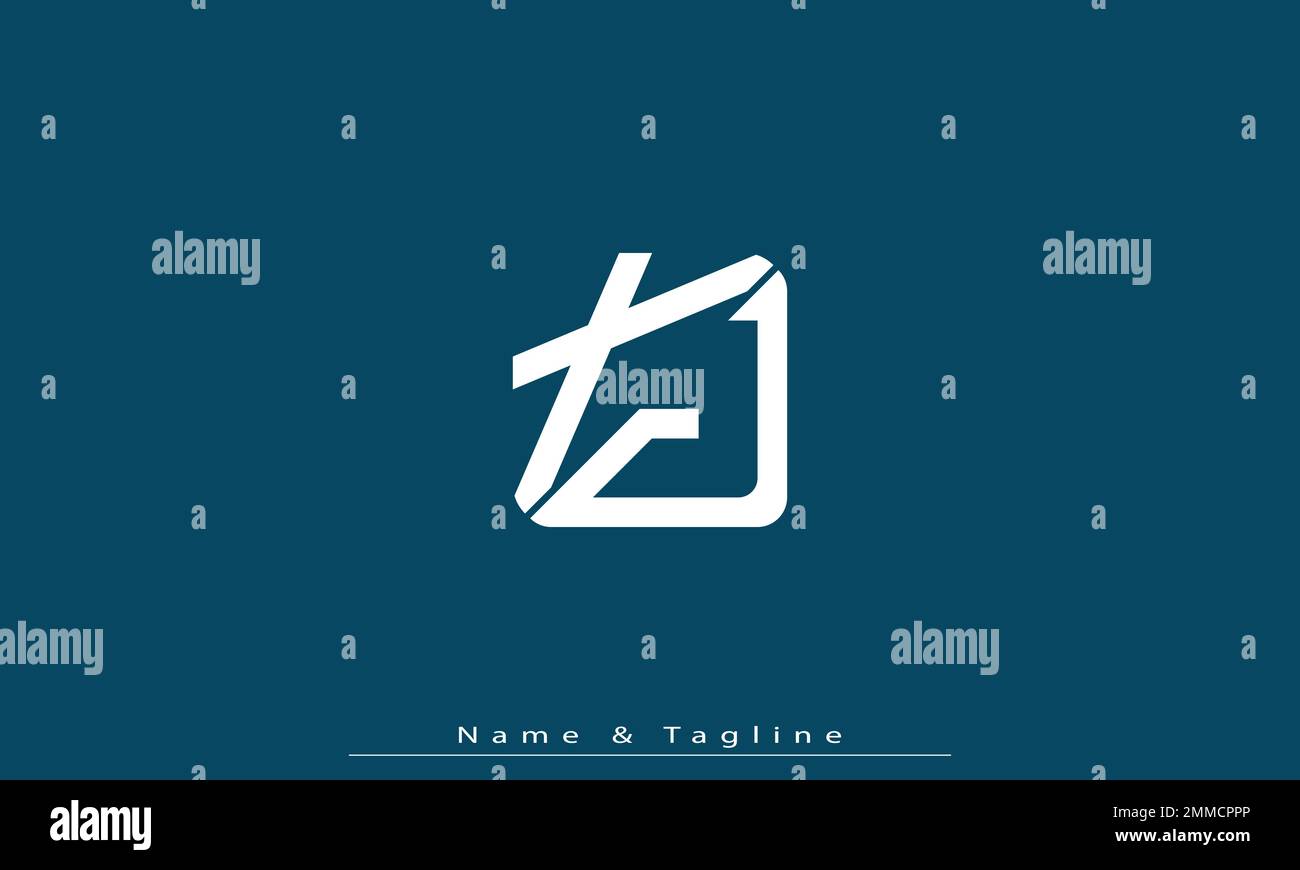 Alphabet letters Initials Monogram logo XJ , JX Stock Vector