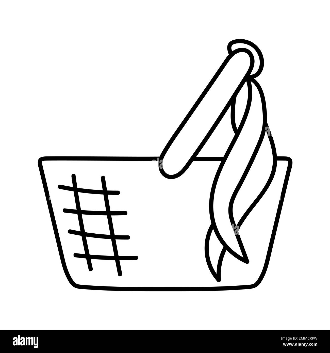 picnic basket doodle icon, vector illustration Stock Vector Image & Art