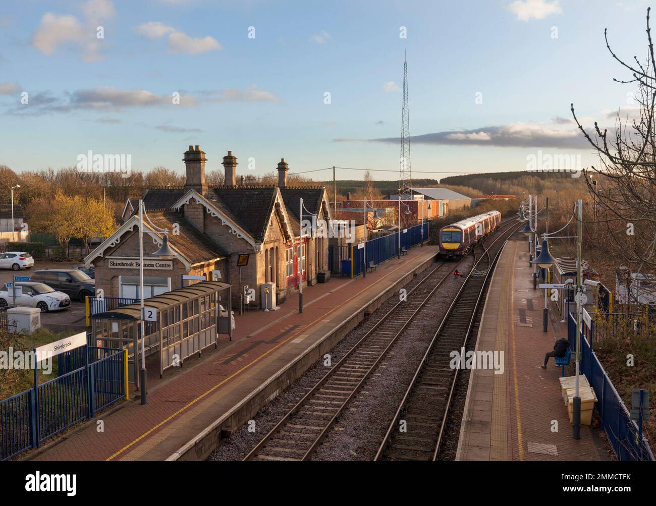 East Midlands Railway class 170 Turbostar train 170416 at Shirebrook