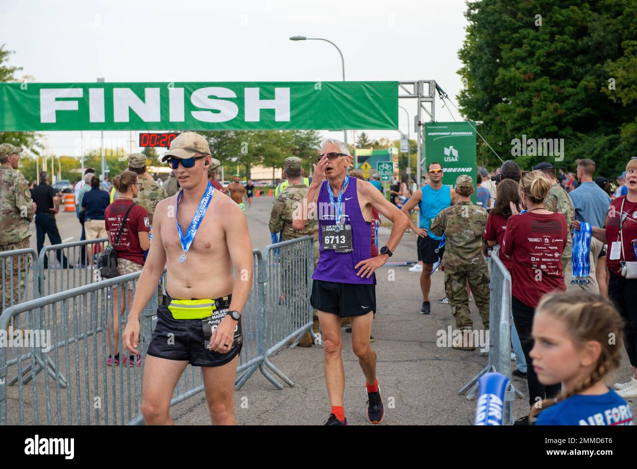 Runners participate in the 2022 Air Force Marathon 5K event at the