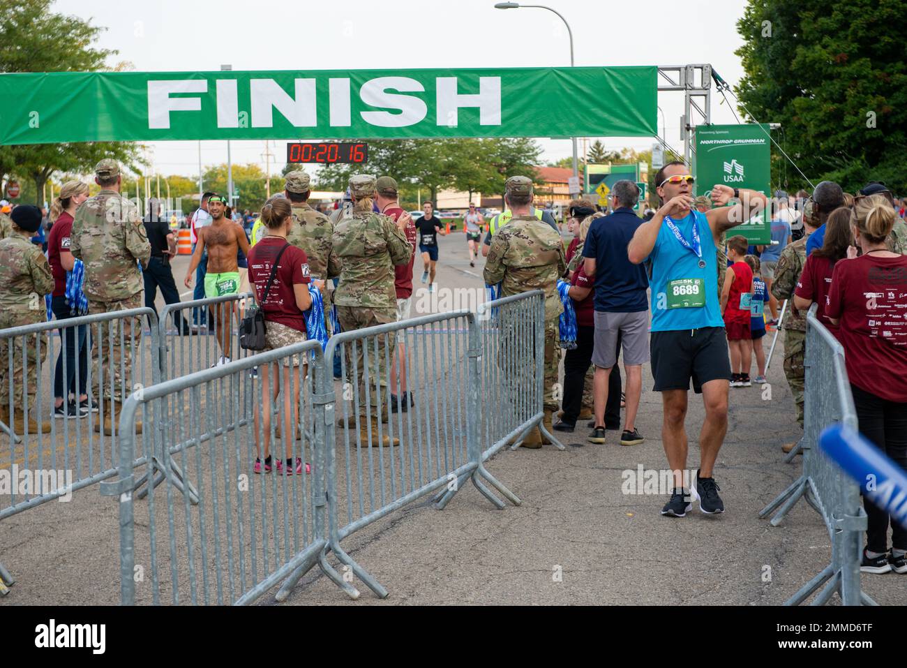 Runners participate in the 2022 Air Force Marathon 5K event at the