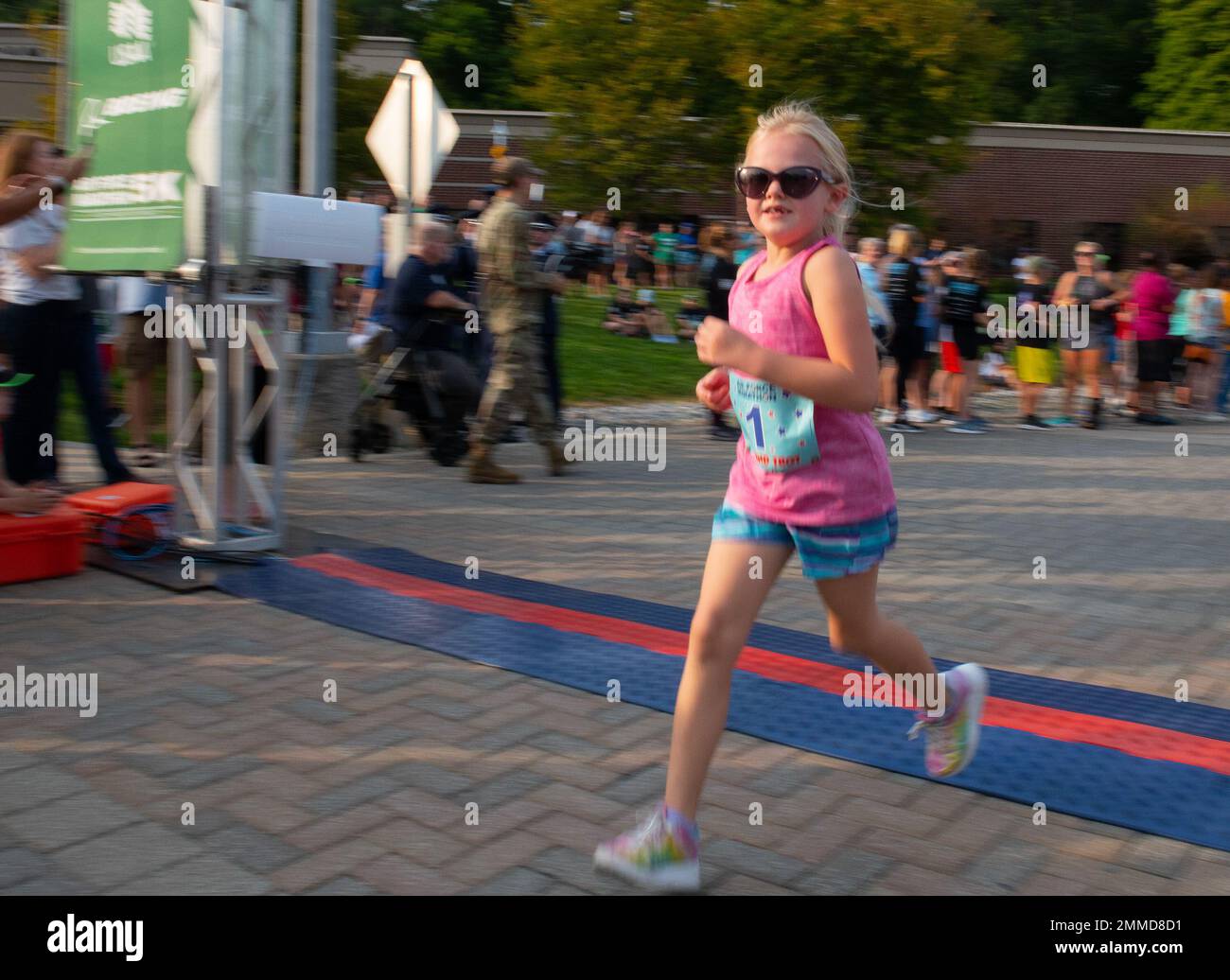 Children participate in the 2022 Air Force Marathon’s Tailwind Trot fun