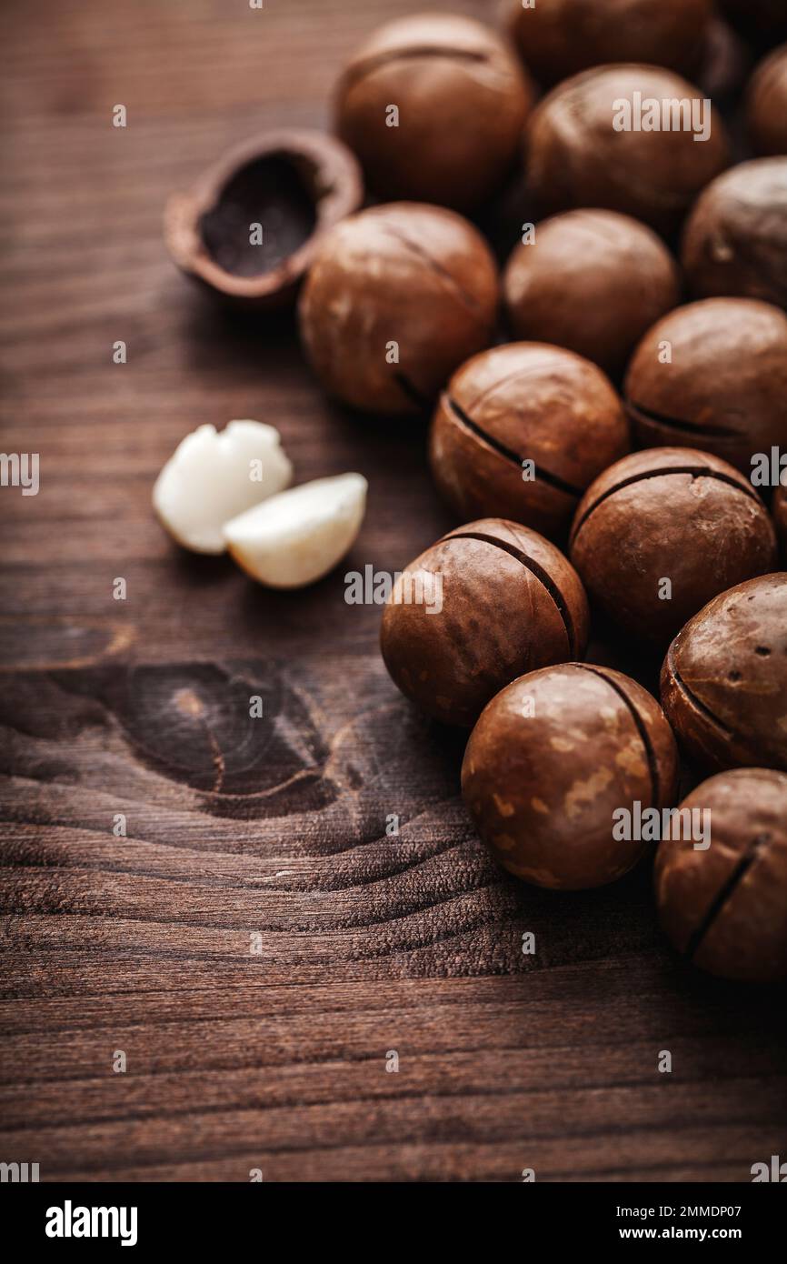 macadamia nuts, typical Australian queensland Stock Photo Alamy