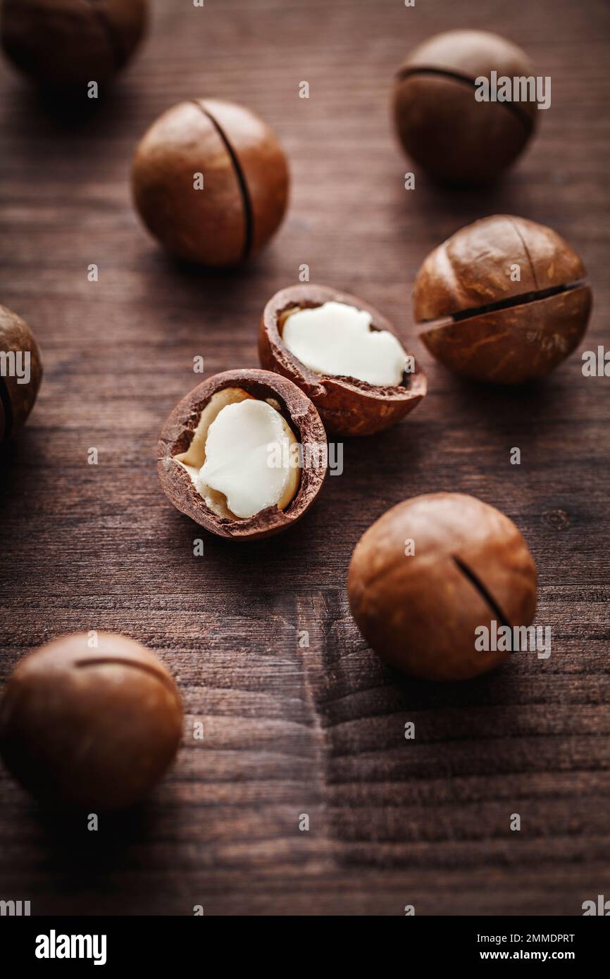 macadamia nuts, typical Australian queensland Stock Photo Alamy