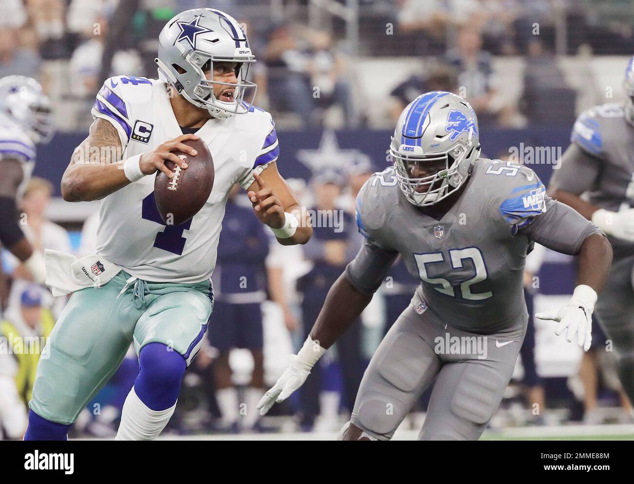 Detroit Lions linebacker Christian Jones (52) during an NFL football game  against the Jacksonville Jaguars, Sunday, Oct. 18, 2020, in Jacksonville,  Fla. (AP Photo/Gary McCullough Stock Photo - Alamy