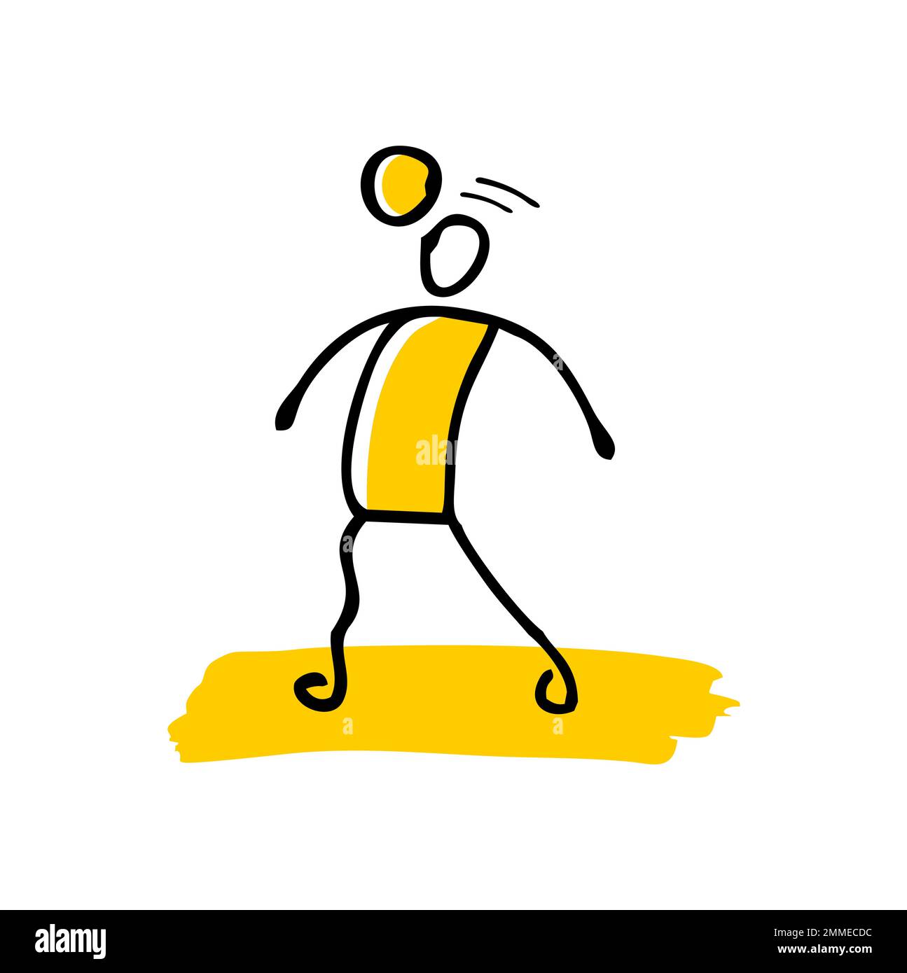 Vector Illustration Of A Running Stickman Royalty Free SVG, Cliparts,  Vectors, and Stock Illustration. Image 198404438.