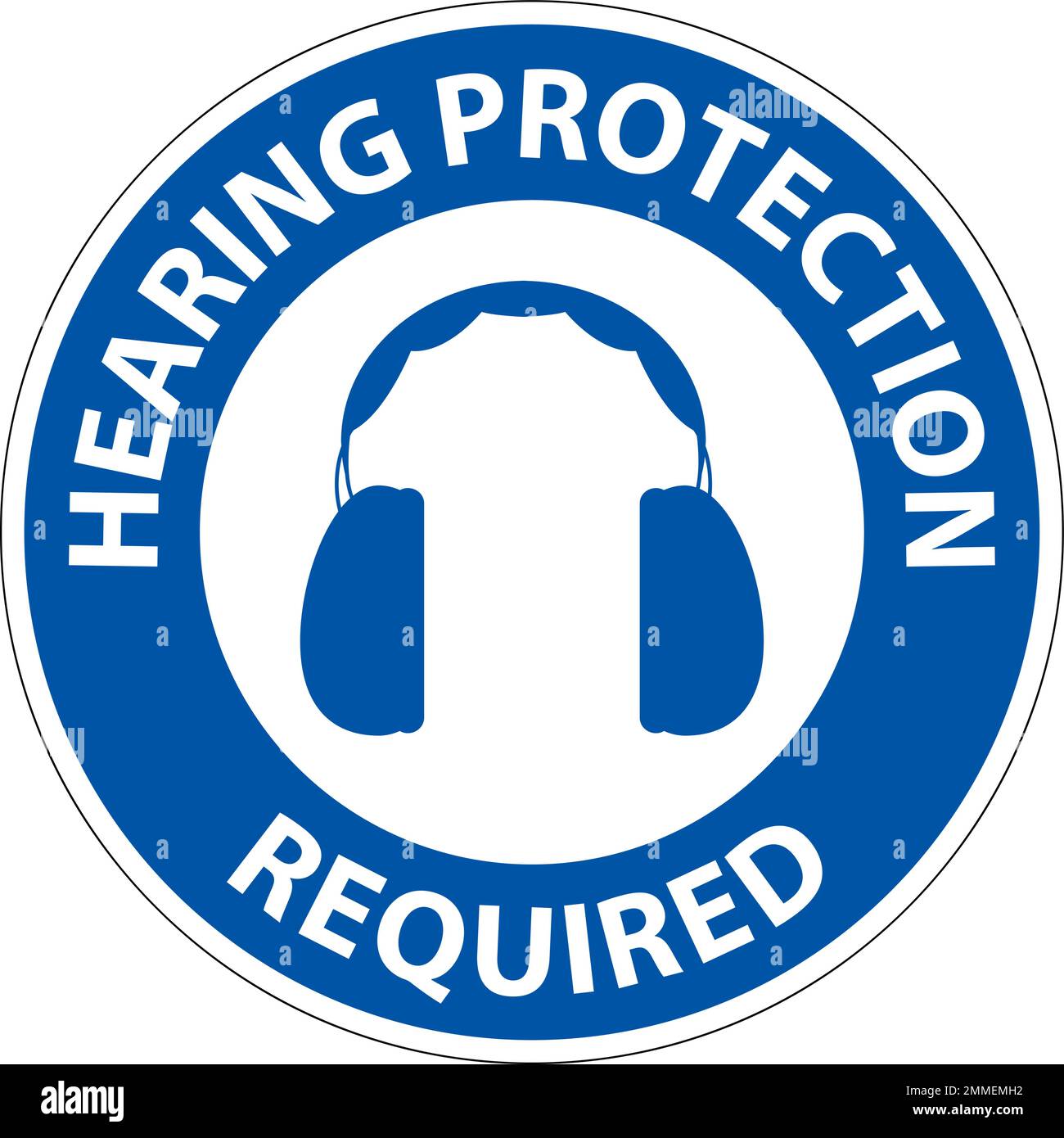 Hearing protection required sign hi-res stock photography and images ...