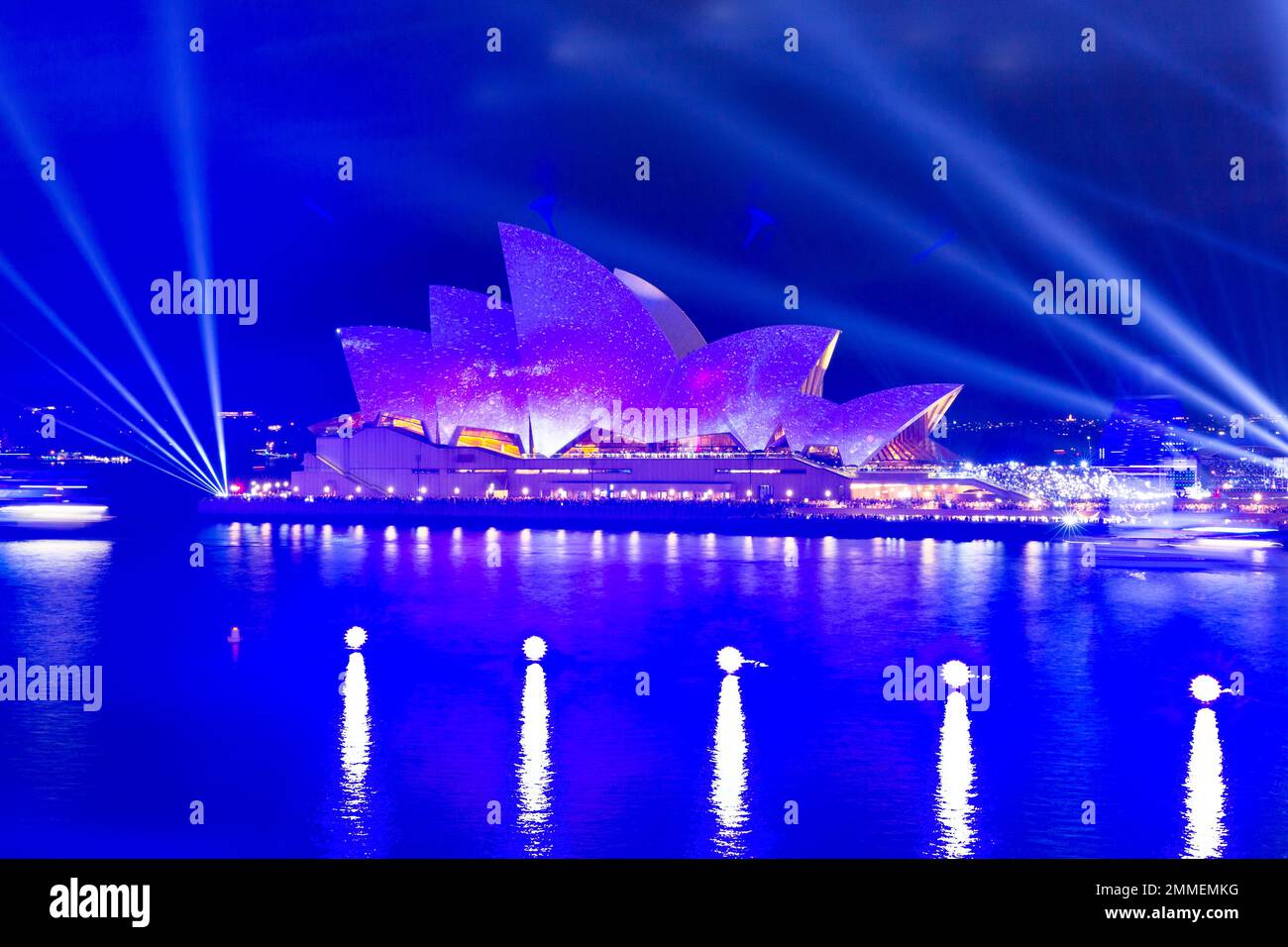 Fireworks conclude Australia Day 2023 at Sydney Opera House. The annual