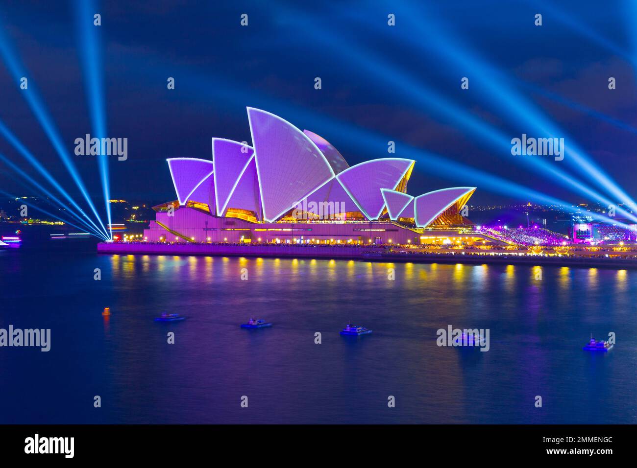 Fireworks conclude Australia Day 2023 at Sydney Opera House. The annual