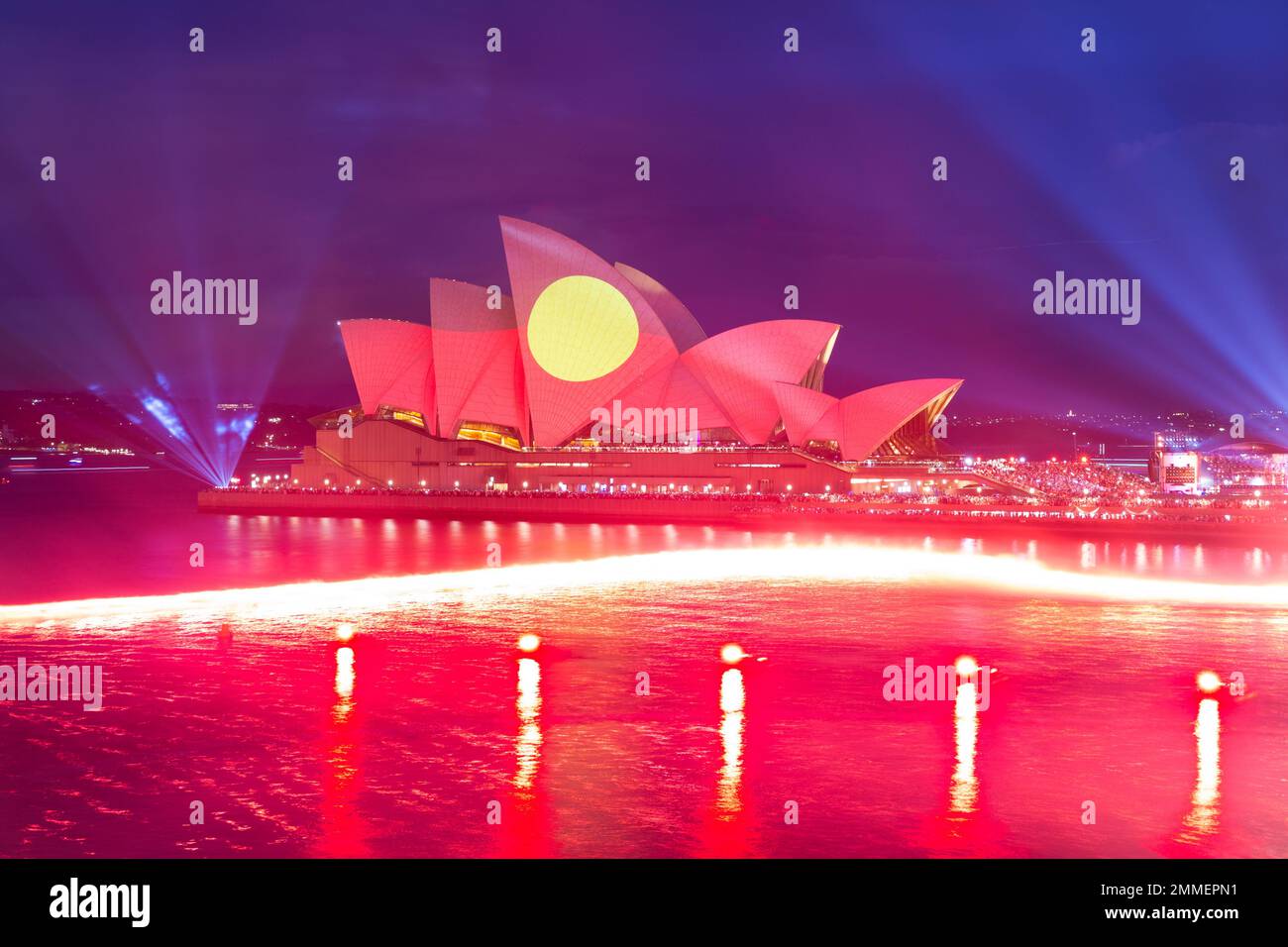 Fireworks conclude Australia Day 2023 at Sydney Opera House. The annual