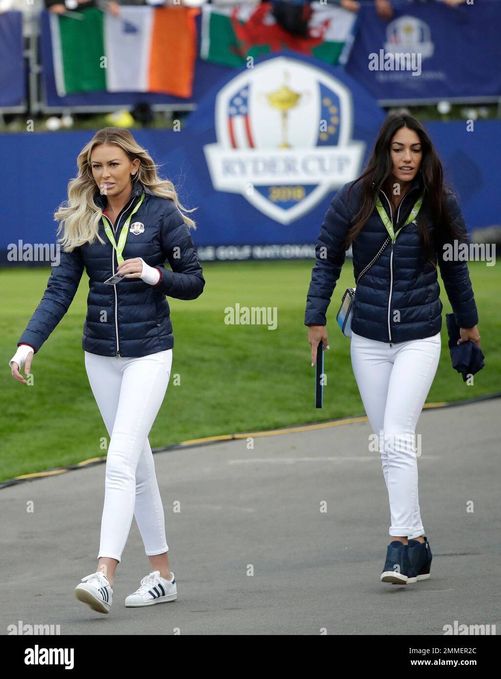 Paulina Gretzky, the partner of Dustin Johnson of the US