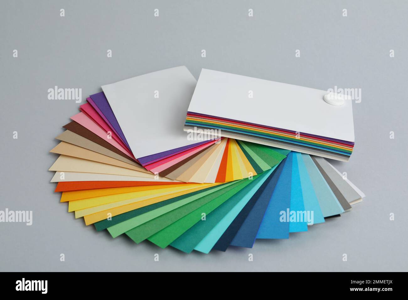 Color palettes on light grey background. Professional samples Stock ...