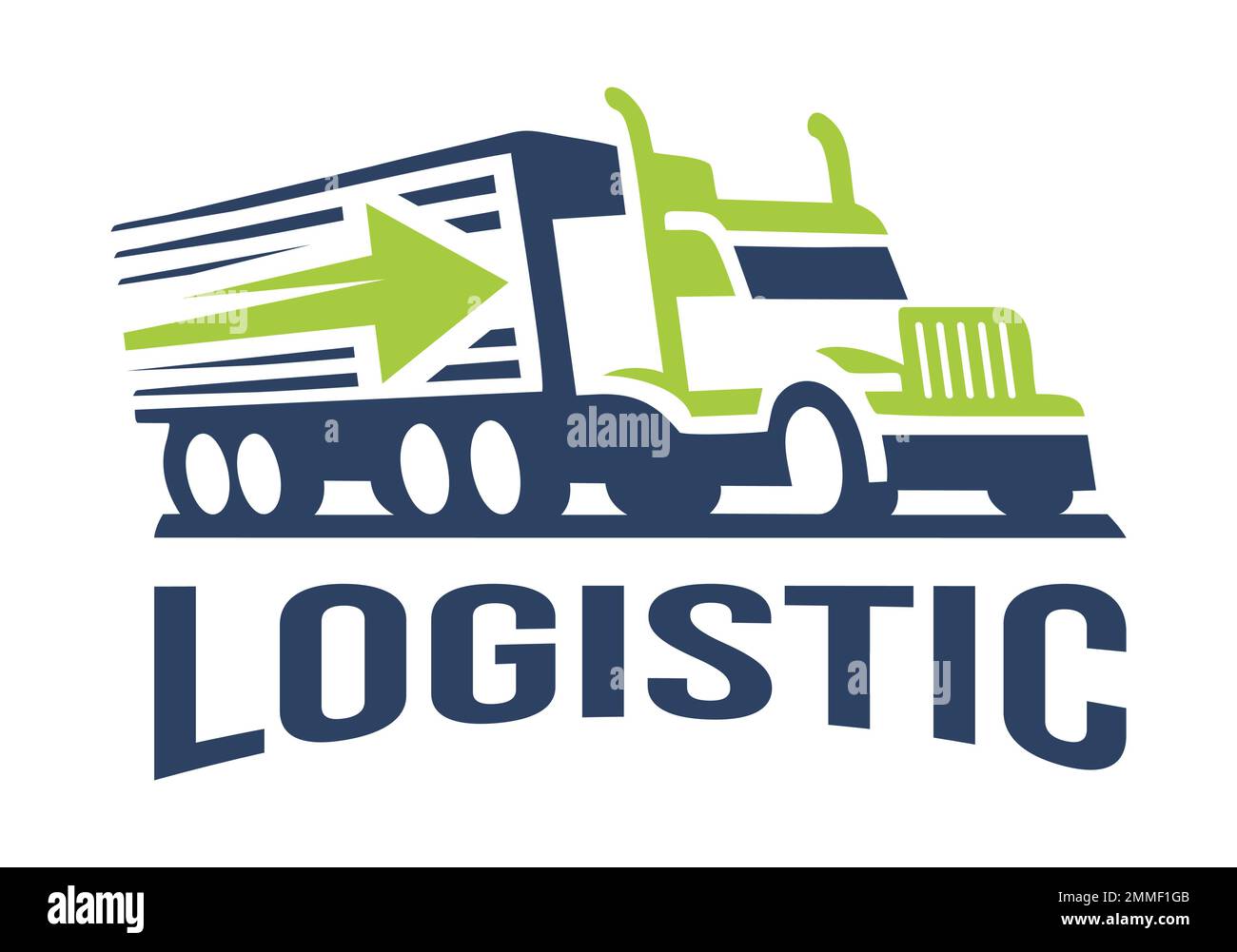 A vector illustration of trucking delivery service company logo Stock ...