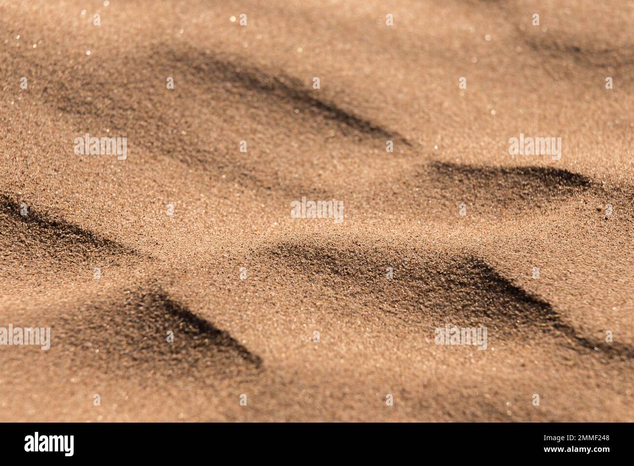 Textures and patterns in a sand dune Stock Photo