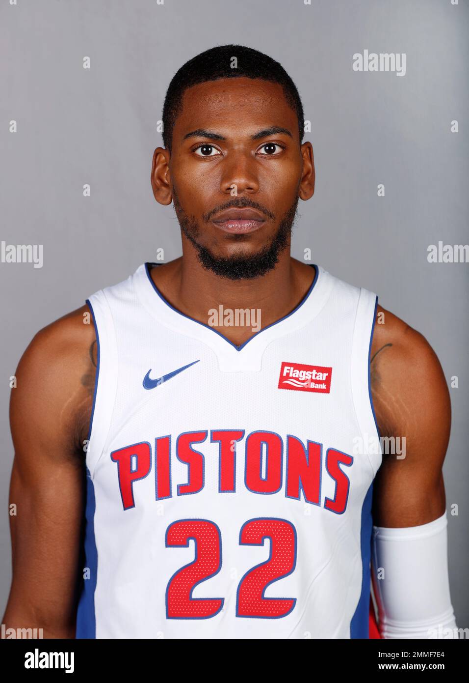 Detroit Pistons Glenn Robinson III poses during NBA basketball media