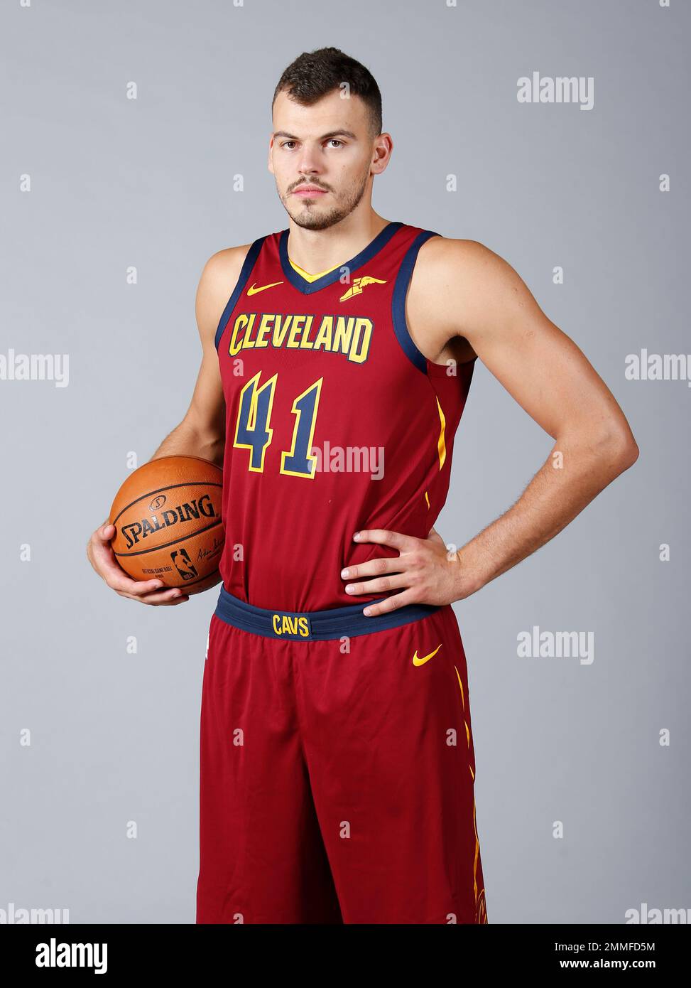 Cleveland Cavaliers' Ante Zizic (41) poses for a portrait during