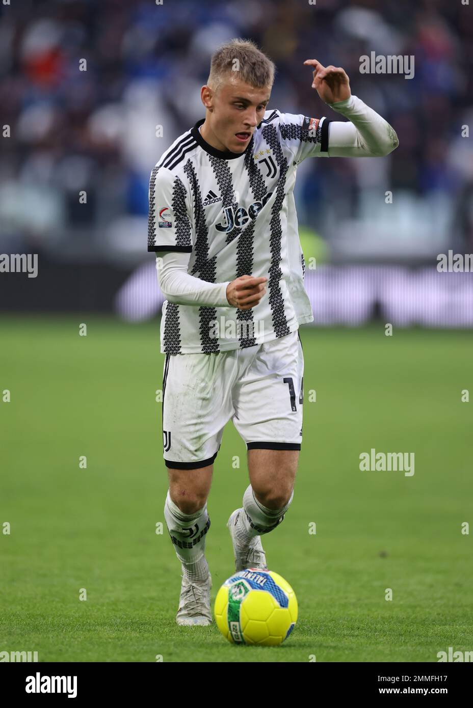 Turin, Italy, 27th November 2022. Nicolo Cudrig of Juventus during the Serie  C match at Allianz Stadium, Turin. Picture credit should read: Jonathan  Moscrop / Sportimage Stock Photo - Alamy