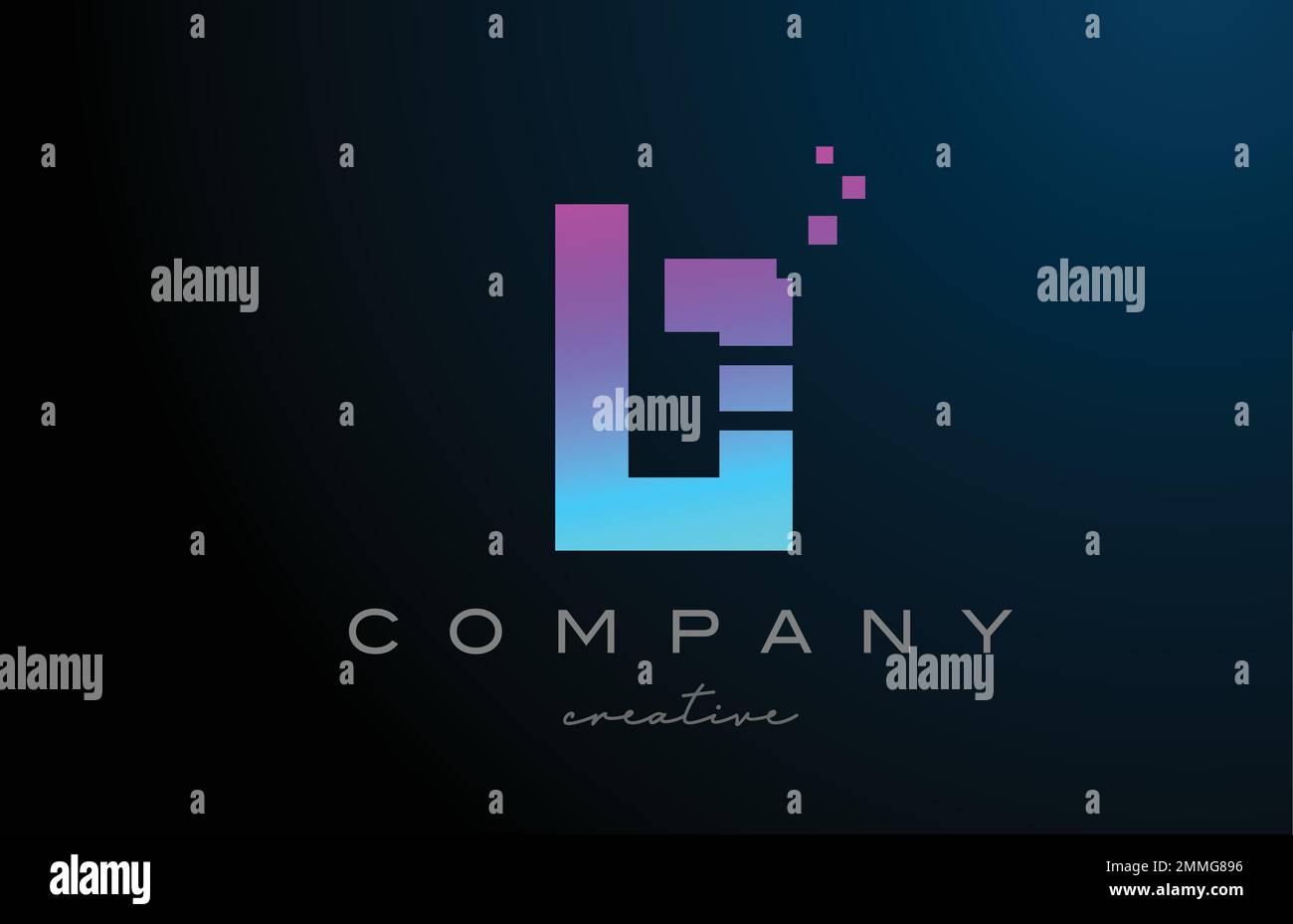 pink blue dots B alphabet letter logo icon design. Template design for ...