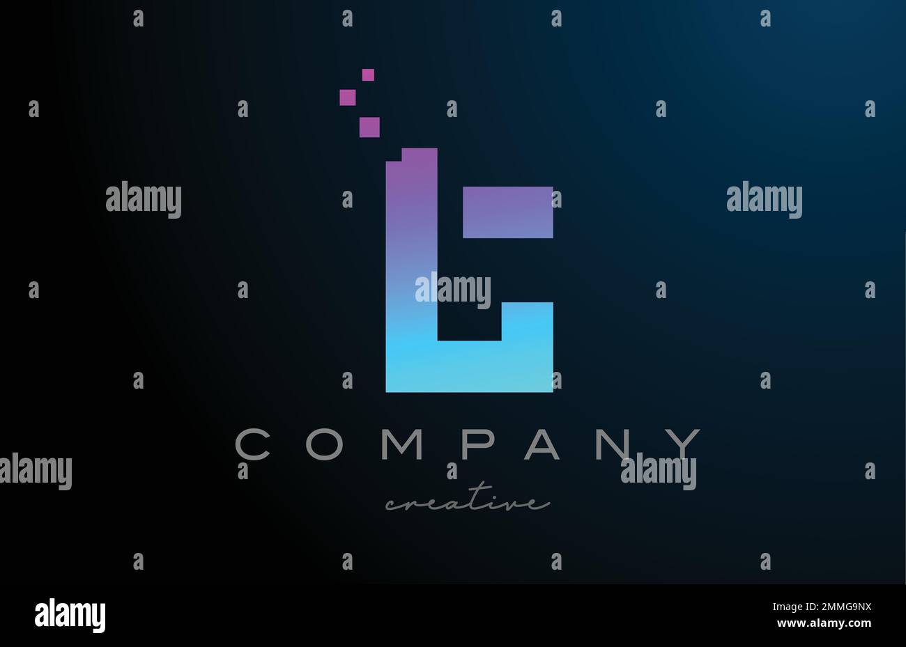 pink blue dots T alphabet letter logo icon design. Template design for ...