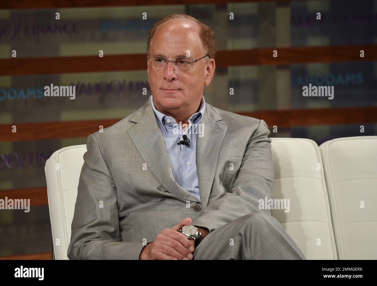BlackRock CEO Larry Fink participates in the Yahoo Finance All Markets