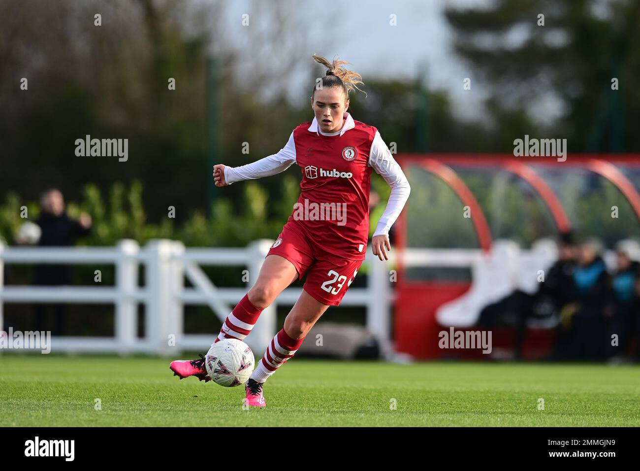 Bristol, UK. 29th January, 2023. Grace Clinton of Bristol City Women  - Mandatory by-line: Ashley Crowden  - 29/01/2023 - FOOTBALL - Robins High Performance Centre - Bristol, England - Bristol City Women vs Oxford United Women - The Women's FA Cup - Fourth Round Credit: Ashley Crowden/Alamy Live News Stock Photo