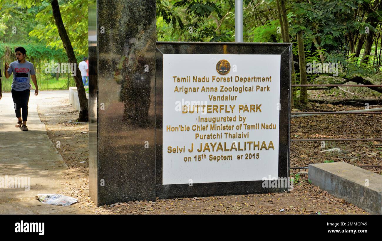 Aazp Overview Vandalur,Tamilnadu,India-October 04 2022: Entrance of Beautiful ...