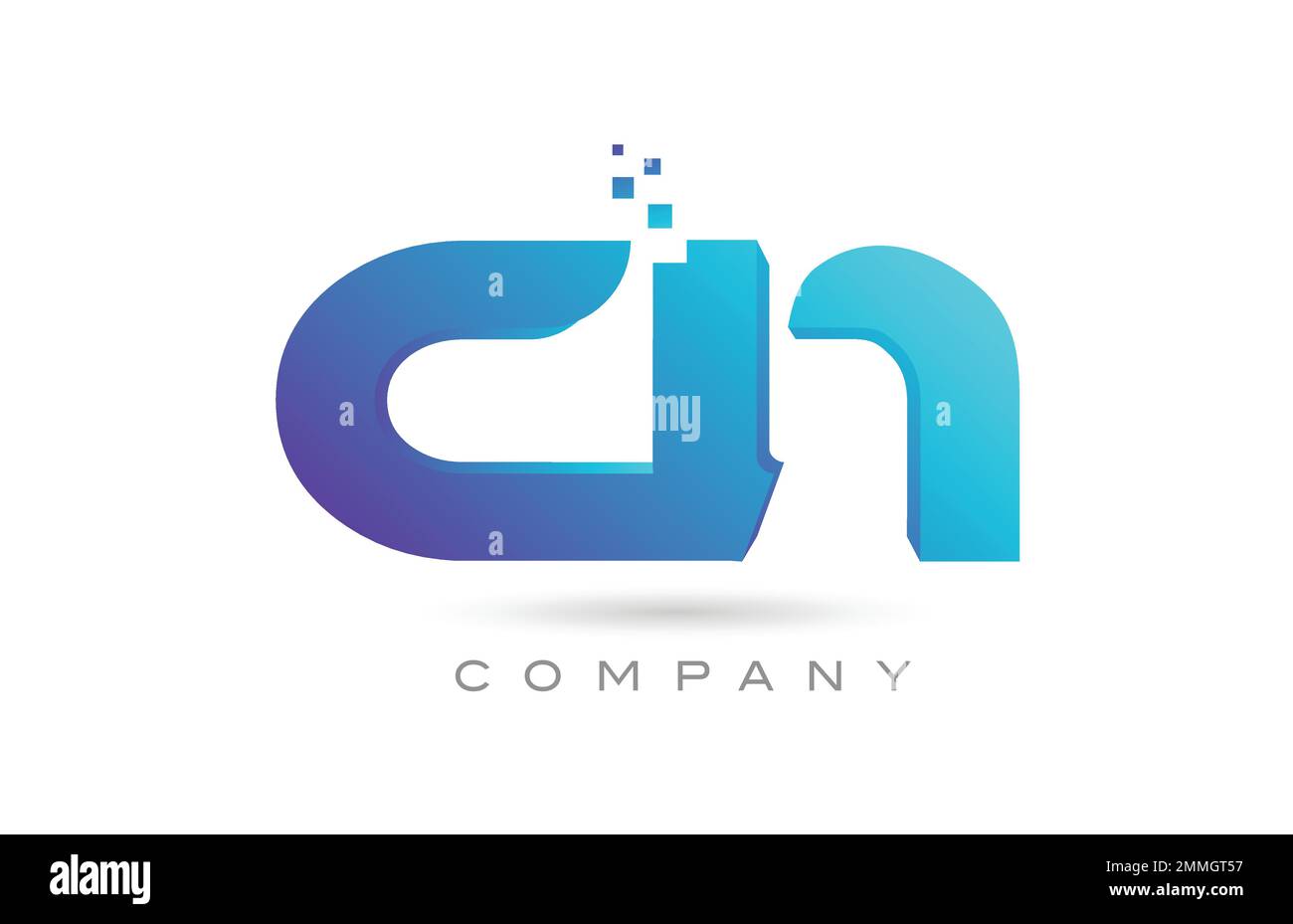 CN alphabet letter logo icon combination design. Creative template for ...