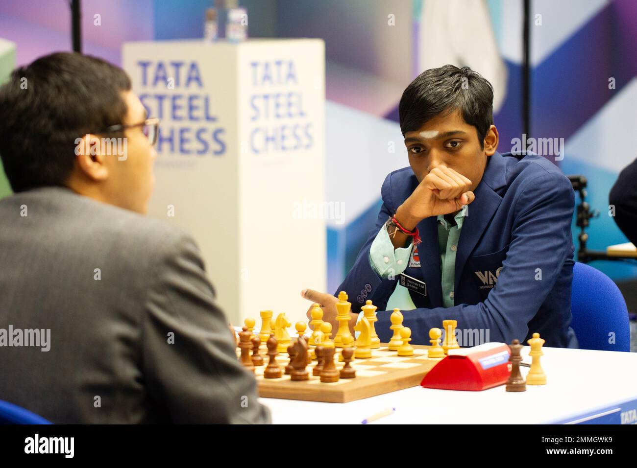 Kolkata, India. 06th Sep, 2023. Indian International chess player  Rameshbabu Praggnanandhaa seen playing in the fifth edition of the Tata  Steel Chess India tournament 2023 at Bhasa Bhavan. (Photo by Dipayan  Bose/SOPA