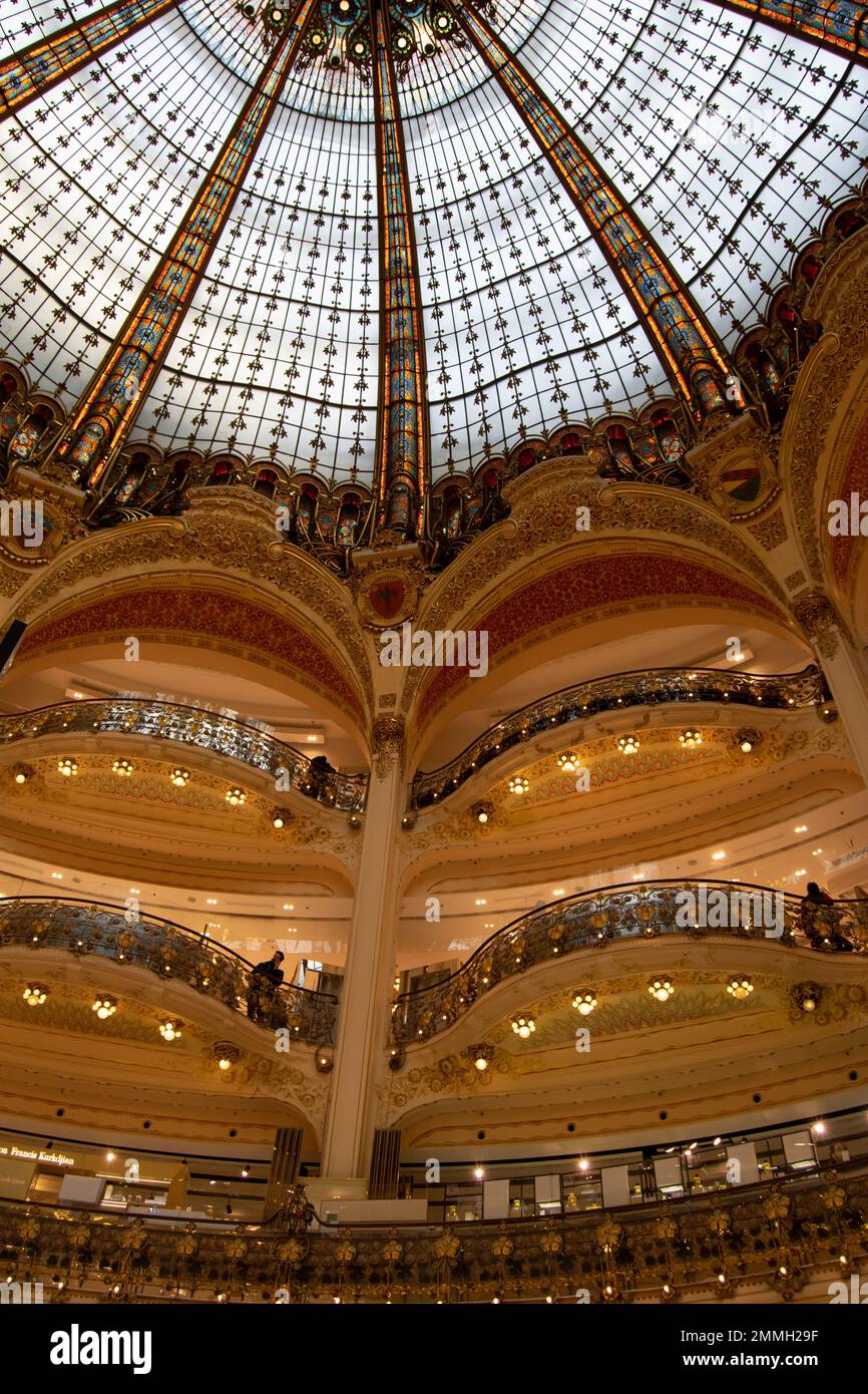 The Galeries Lafayette is an upmarket French department store chain, the biggest in Europe. Its